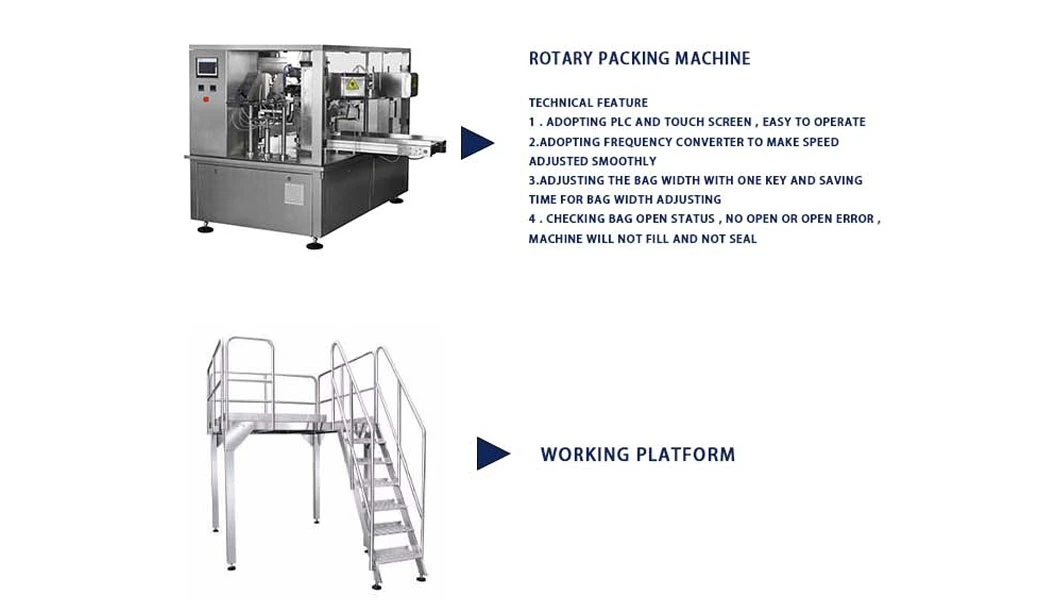 Automatic Nut Pouch Food Doypack Multihead Weighing Weigher Premade Bag Granule Packing Doy Multi-Function Packaging Machines